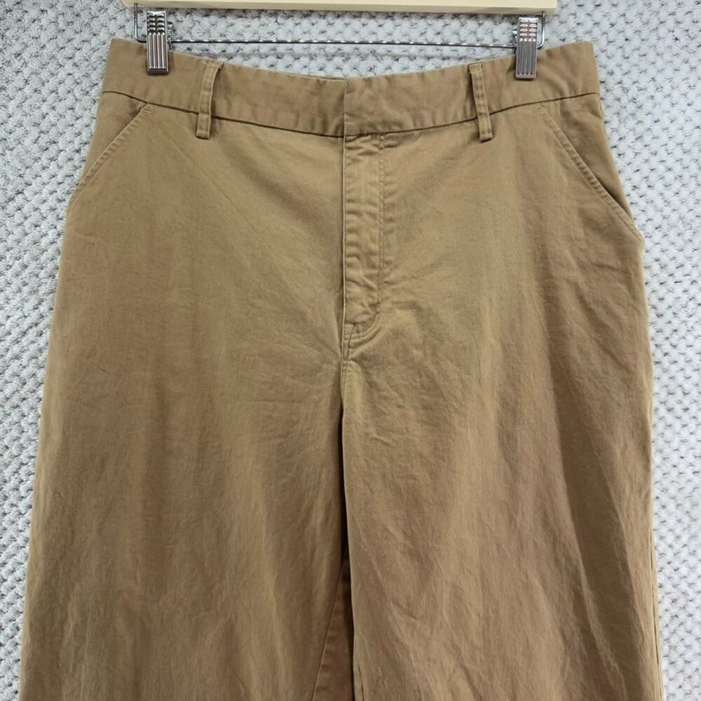 Good American Skate Pants Womens 12/31 Good Khaki Wide Straight Leg High Rise - Picture 3 of 15